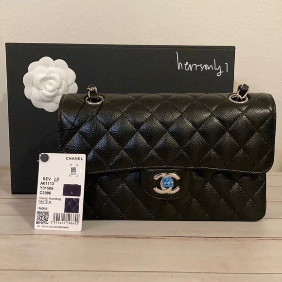 ✨SOLD ‼️BRAND NEW Chanel Classic Small Double Flap Caviar Flap Bag - Picture 3 of 17
